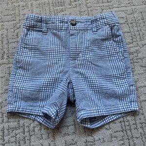Janie and Jack Blue Checkered Toddler Boys Shorts